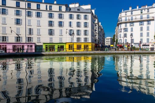 Canal Saint Martin proche de l'hôtel Little Regina Paris